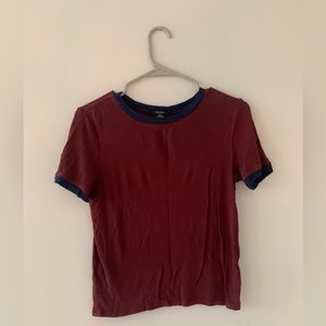 Fitted maroon tshirt!